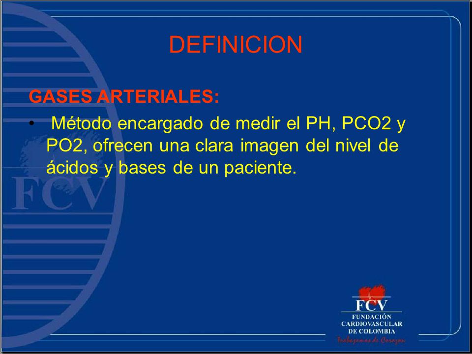 que es gases arteriales